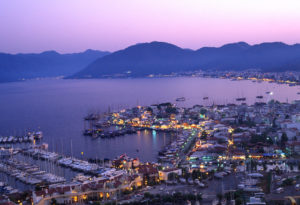 Boats Docked at Marinas on Waterfront