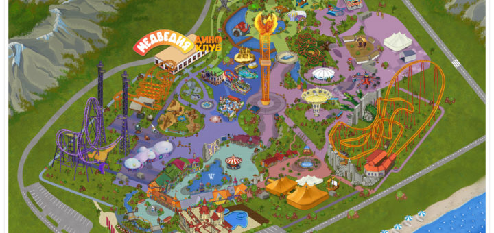 Карта-схема Сочи Парк